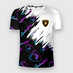 Мужская спорт-футболка Lamborghini pattern gradient