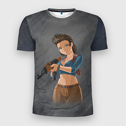 Футболка спортивная мужская Nathan Drake girl from Uncharted by sexygirlsdraw, цвет: 3D-принт