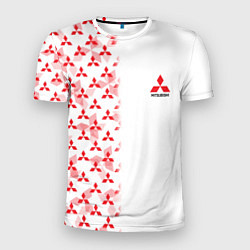 Футболка спортивная мужская Mitsubishi Mini logo Half pattern, цвет: 3D-принт