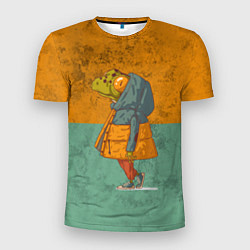 Футболка спортивная мужская Лягушка модник Frog, цвет: 3D-принт