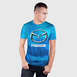 Футболка спортивная мужская Mazda мазда, цвет: 3D-принт — фото 2