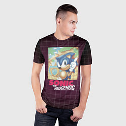 Футболка спортивная мужская Sonic The hedgehog 1991, цвет: 3D-принт — фото 2