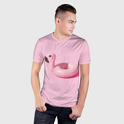 Футболка спортивная мужская Flamingos Розовый фламинго, цвет: 3D-принт — фото 2