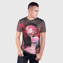Футболка спортивная мужская Милая аниме девушка в кепке, цвет: 3D-принт — фото 2
