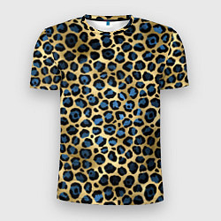 Мужская спорт-футболка Стиль леопарда шкура леопарда