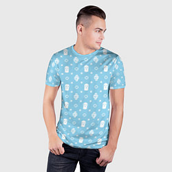 Футболка спортивная мужская Узор Sky Blue Dope Camo Dope Street Market, цвет: 3D-принт — фото 2
