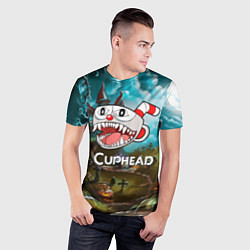 Футболка спортивная мужская Cuphead Zombie, цвет: 3D-принт — фото 2