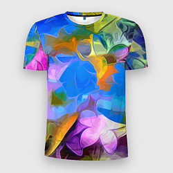 Мужская спорт-футболка Цветочный узор Summer