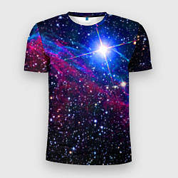 Мужская спорт-футболка Открытый космос Star Neon