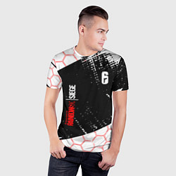 Футболка спортивная мужская RAINBOW SIX SIEGE 6 соты, цвет: 3D-принт — фото 2