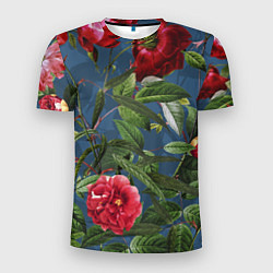 Мужская спорт-футболка Цветы Розы В Саду