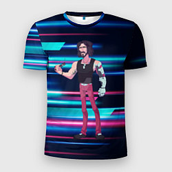 Футболка спортивная мужская Johnny Джонни Cyberpunk, цвет: 3D-принт