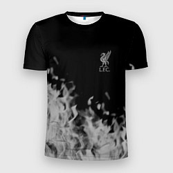 Мужская спорт-футболка Liverpool Серое пламя