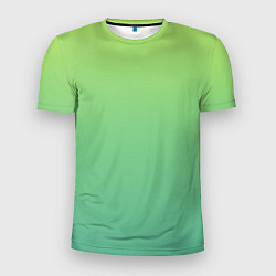 Футболка спортивная мужская Shades of Green GRADIENT, цвет: 3D-принт