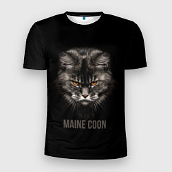 Футболка спортивная мужская Maine coon - кот, цвет: 3D-принт
