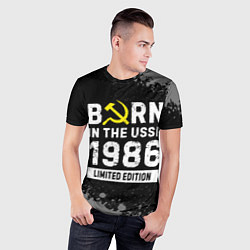 Футболка спортивная мужская Born In The USSR 1986 year Limited Edition, цвет: 3D-принт — фото 2