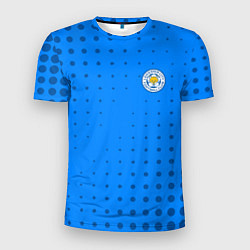 Мужская спорт-футболка Leicester city Абстракция