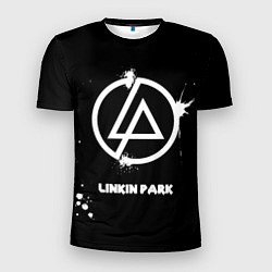 Футболка спортивная мужская Linkin Park логотип краской, цвет: 3D-принт