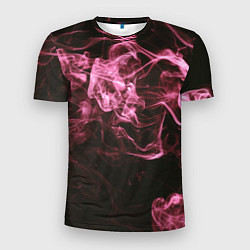 Футболка спортивная мужская Неоновые пары дыма - Розовый, цвет: 3D-принт