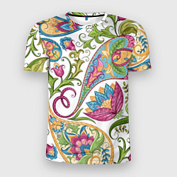 Мужская спорт-футболка Fashionable floral Oriental pattern Summer 2025