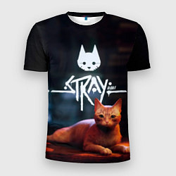 Футболка спортивная мужская Stray: Бродячий кот, цвет: 3D-принт