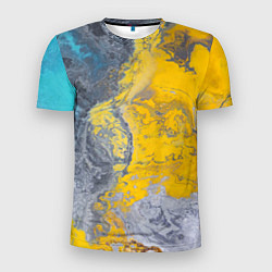 Футболка спортивная мужская Извержение Красок, цвет: 3D-принт