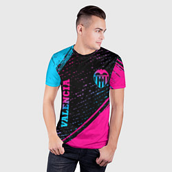 Футболка спортивная мужская Valencia Neon Gradient, цвет: 3D-принт — фото 2