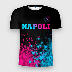 Футболка спортивная мужская Napoli Neon Gradient, цвет: 3D-принт