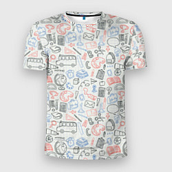 Футболка спортивная мужская Школьные будни, цвет: 3D-принт