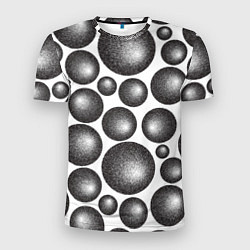 Футболка спортивная мужская Объёмные шары - текстура, цвет: 3D-принт