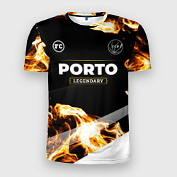 Футболка спортивная мужская Porto legendary sport fire, цвет: 3D-принт