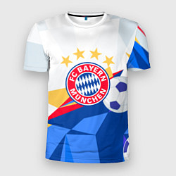Футболка спортивная мужская Bayern munchen Абстракция геометрии, цвет: 3D-принт
