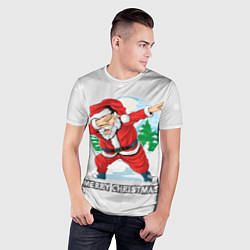 Футболка спортивная мужская Dab Santa Merry Christmas, цвет: 3D-принт — фото 2