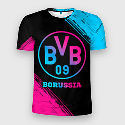 Футболка спортивная мужская Borussia - neon gradient, цвет: 3D-принт