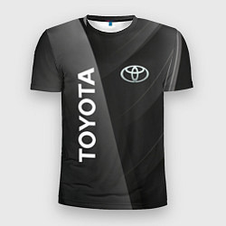Мужская спорт-футболка Toyota - серая абстракция