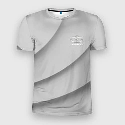 Мужская спорт-футболка Daewoo - серая абстракция