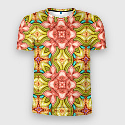 Футболка спортивная мужская Объемный калейдоскоп с узорами, цвет: 3D-принт
