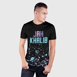 Футболка спортивная мужская Jah Khalib - краска, цвет: 3D-принт — фото 2