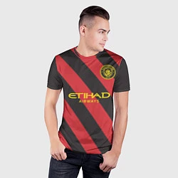 Футболка спортивная мужская Manchester City - Away Jersey 202223, цвет: 3D-принт — фото 2