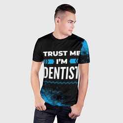 Футболка спортивная мужская Trust me Im dentist dark, цвет: 3D-принт — фото 2