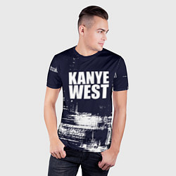 Футболка спортивная мужская Kanye west - краска, цвет: 3D-принт — фото 2