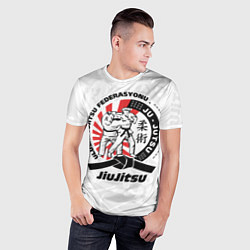 Футболка спортивная мужская Jiujitsu emblem Джиу-джитсу, цвет: 3D-принт — фото 2