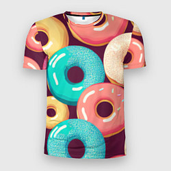 Футболка спортивная мужская Пончики и только пончики, цвет: 3D-принт