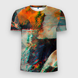 Мужская спорт-футболка Картинный холст со множеством красок