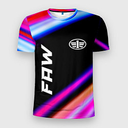 Футболка спортивная мужская FAW speed lights, цвет: 3D-принт