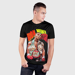 Футболка спортивная мужская Майк Тайсон боксер, цвет: 3D-принт — фото 2
