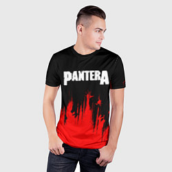 Футболка спортивная мужская Pantera руки, цвет: 3D-принт — фото 2