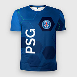 Мужская спорт-футболка PSG абстракция
