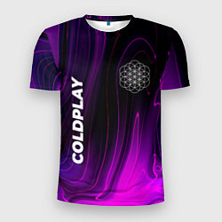 Футболка спортивная мужская Coldplay violet plasma, цвет: 3D-принт