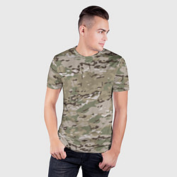 Футболка спортивная мужская Мультикам камуфляж, цвет: 3D-принт — фото 2